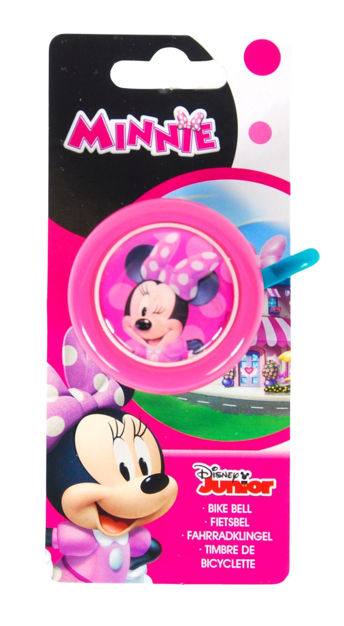 Ploeg schoolbord Bungalow Disney Minnie Bow-Tique Fietsbel - Meisjes - Roze