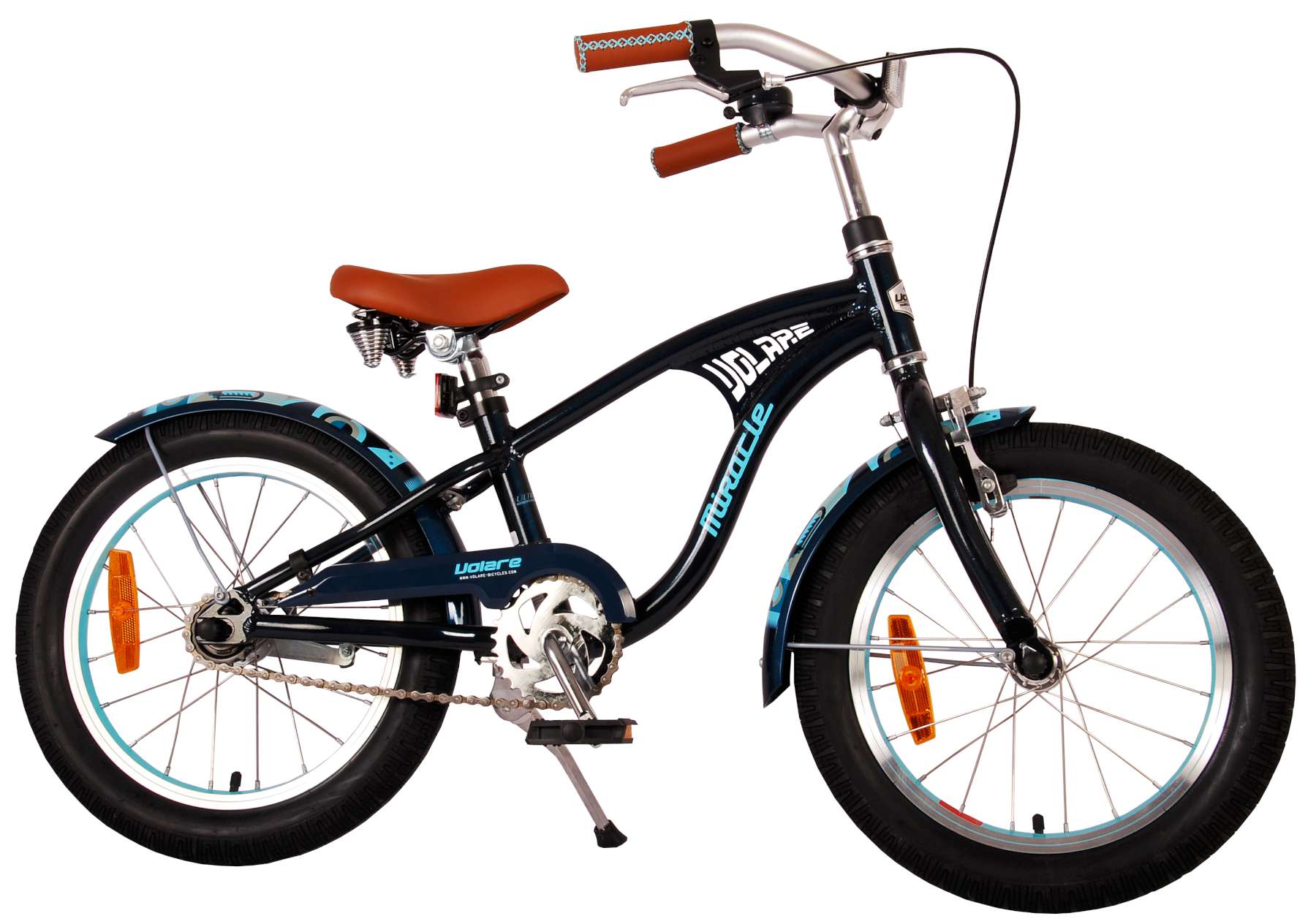 realiteit tunnel Lelie Volare Miracle Cruiser Kinderfiets - Jongens - 16 inch - Mat Blauw - Prime  Collection