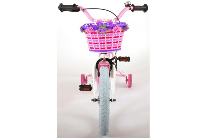 Volare Rose Kinderfiets - Meisjes - 16 inch - Roze Wit - 95% afgemonteerd