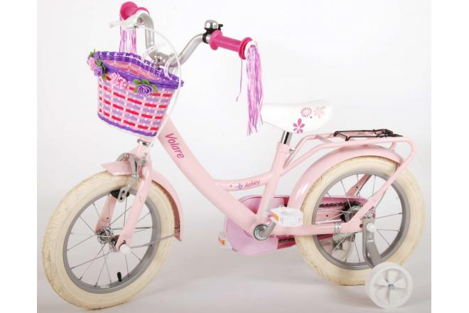 Volare Ashley Kinderfiets - Meisjes - 14 inch - Roze - 95% afgemonteerd