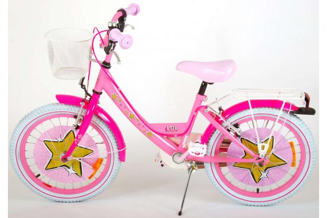 LOL Surprise Kinderfiets - Meisjes - 18 inch - Roze - twee handremmen