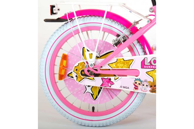 LOL Surprise Kinderfiets - Meisjes - 18 inch - Roze - twee handremmen