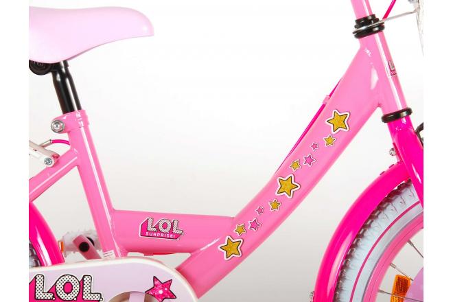 LOL Surprise Kinderfiets - Meisjes - 18 inch - Roze - twee handremmen