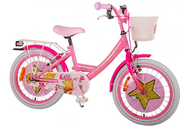 LOL Surprise Kinderfiets - Meisjes - 18 inch - Roze - twee handremmen