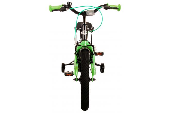 Volare Thombike Kinderfiets - Jongens - 16 inch - Zwart Groen - Twee Handremmen