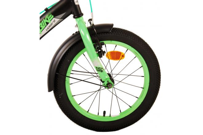 Volare Thombike Kinderfiets - Jongens - 16 inch - Zwart Groen - Twee Handremmen