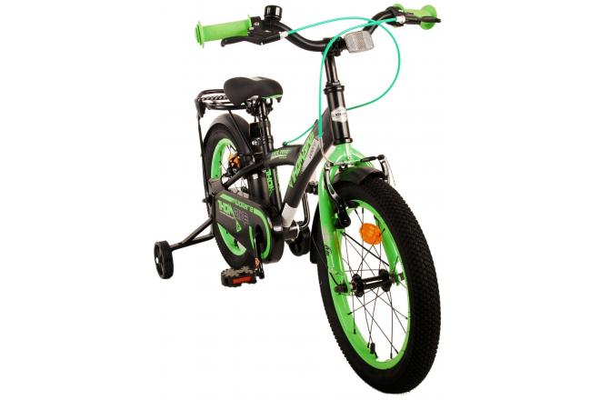 Volare Thombike Kinderfiets - Jongens - 16 inch - Zwart Groen - Twee Handremmen