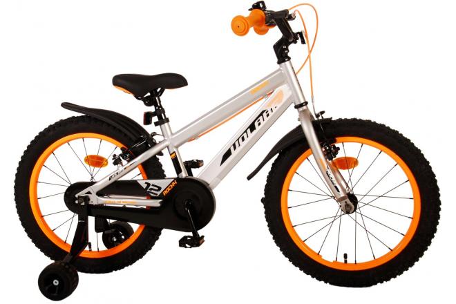 Volare Rocky Kinderfiets - Jongens - 18 inch - Grijs - Twee handremmen