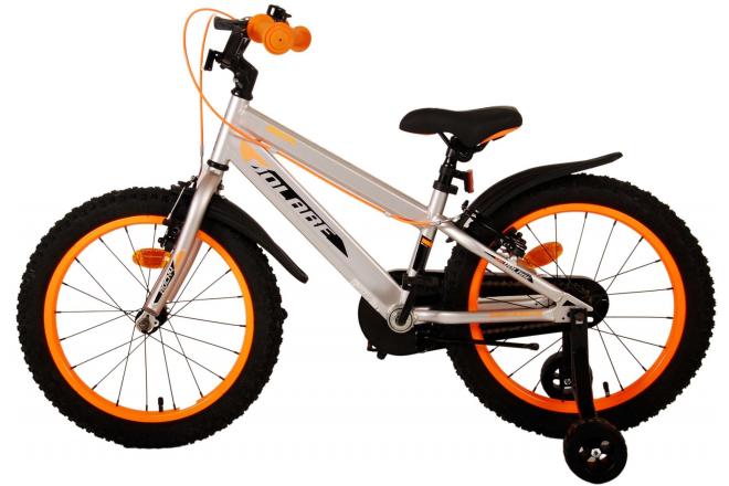 Volare Rocky Kinderfiets - Jongens - 18 inch - Grijs - Twee handremmen