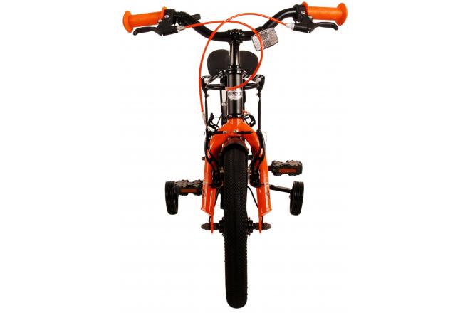 Volare Thombike Kinderfiets - Jongens - 14 inch - Zwart Oranje - Twee Handremmen