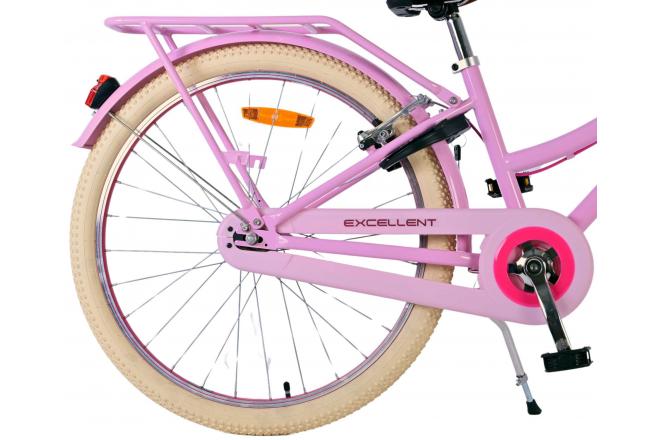 Volare Excellent Kinderfiets - Meisjes - 24 inch - Roze- Twee handremmen