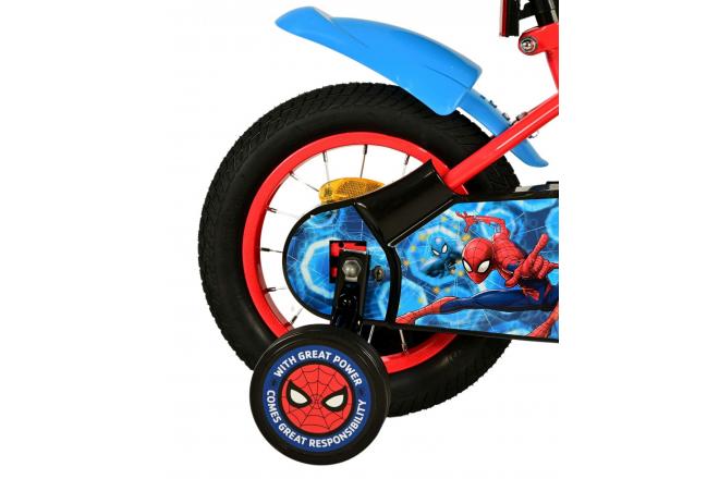Spider-Man Kinderfiets - Jongens - 12 inch - Blauw/Rood