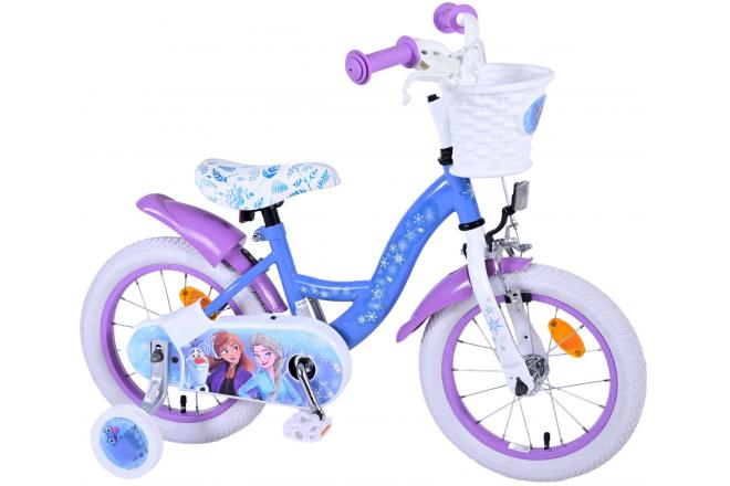 Disney Frozen 2 Kinderfiets - Meisjes - 14 inch - Blauw/Paars