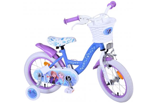 Disney Frozen 2 Kinderfiets - Meisjes - 14 inch - Blauw/Paars