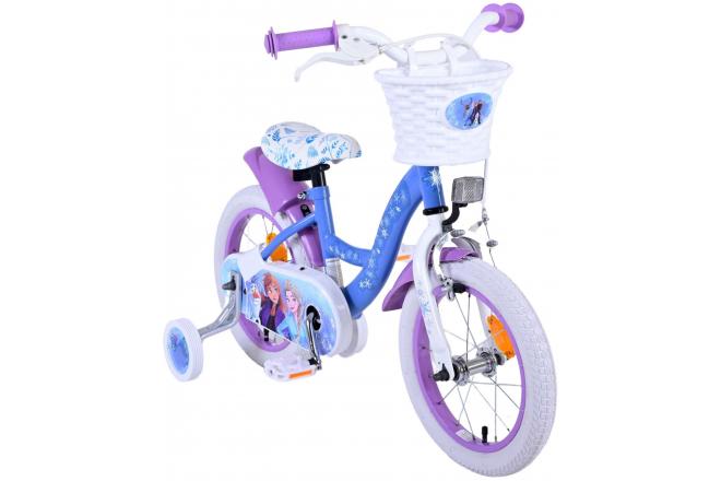 Disney Frozen 2 Kinderfiets - Meisjes - 14 inch - Blauw/Paars