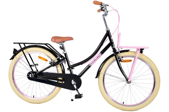 Volare Excellent Kinderfiets - Meisjes - 24 inch - Zwart - Twee handremmen