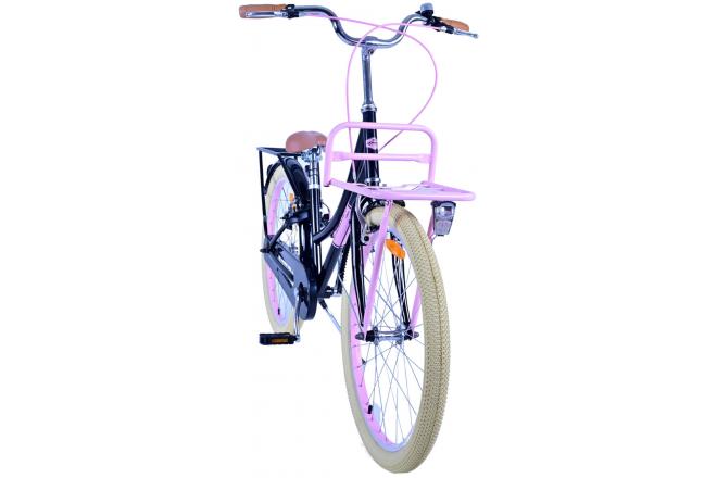 Volare Excellent Kinderfiets - Meisjes - 24 inch - Zwart - Twee handremmen