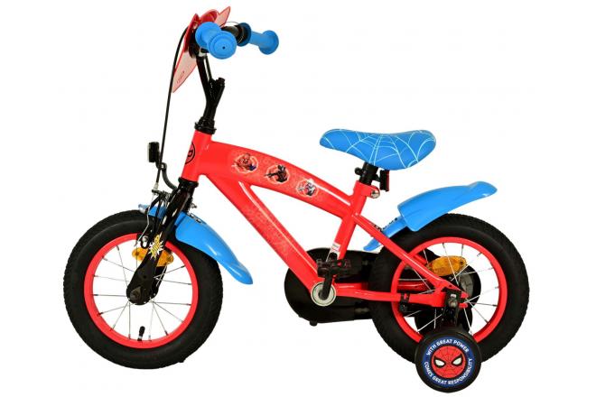 Spider-Man Kinderfiets - Jongens - 12 inch - Blauw/Rood