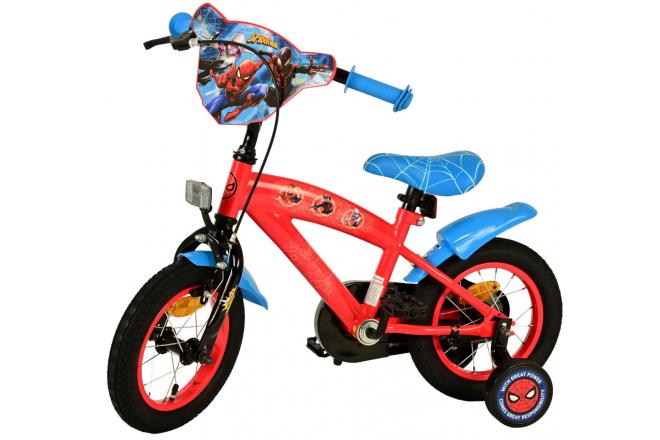 Spider-Man Kinderfiets - Jongens - 12 inch - Blauw/Rood