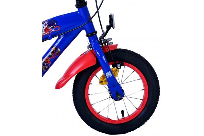 Sonic Prime Kinderfiets - Jongens - 12 inch - Blauw Rood - Twee handremmen