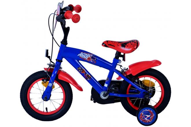 Sonic Prime Kinderfiets - Jongens - 12 inch - Blauw Rood - Twee handremmen