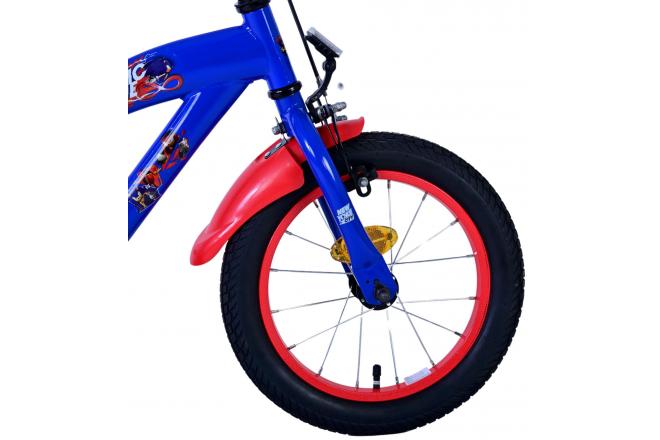 Sonic Prime Kinderfiets - Jongens - 14 inch - Blauw Rood