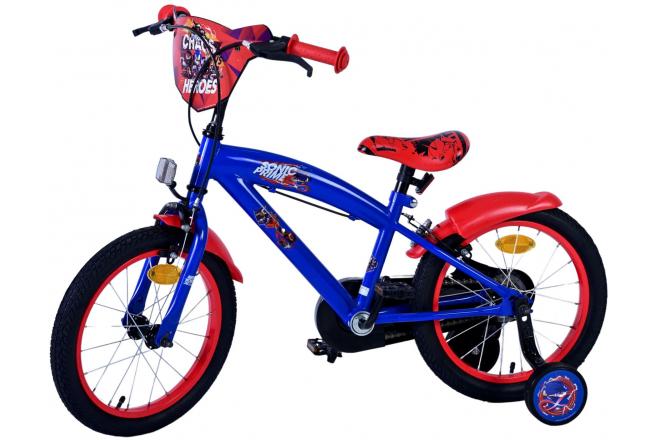 Sonic Prime Kinderfiets - Jongens - 16 inch - Blauw Rood - Twee handremmen