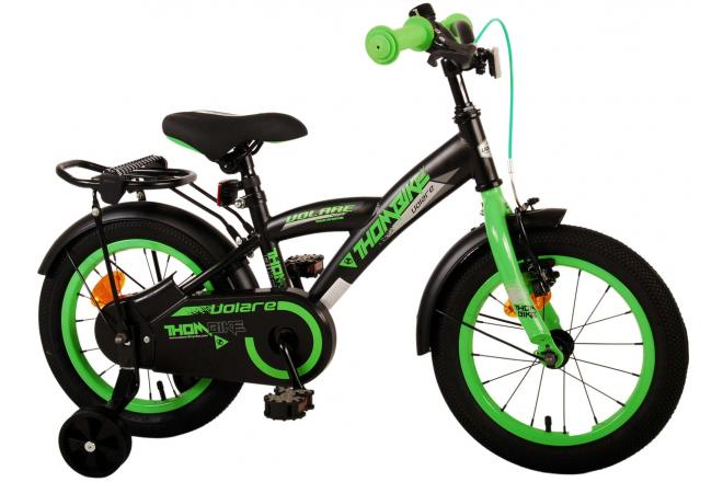 Volare Thombike Kinderfiets - Jongens - 14 inch - Zwart Groen