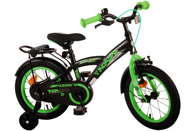 Volare Thombike Kinderfiets - Jongens - 14 inch - Zwart Groen