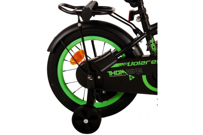 Volare Thombike Kinderfiets - Jongens - 14 inch - Zwart Groen