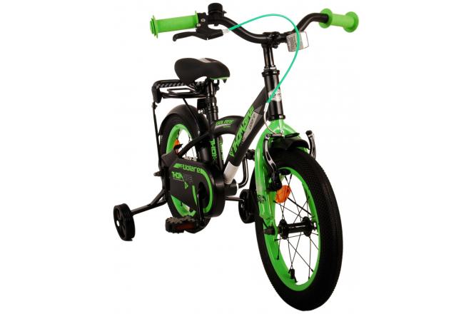 Volare Thombike Kinderfiets - Jongens - 14 inch - Zwart Groen