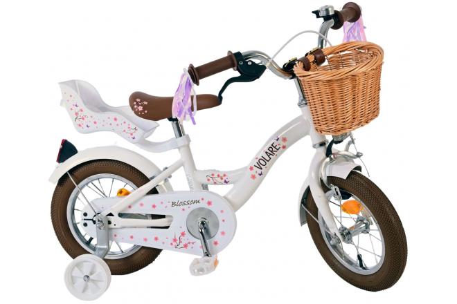 Volare Blossom Kinderfiets - Meisjes - 12 inch - Wit