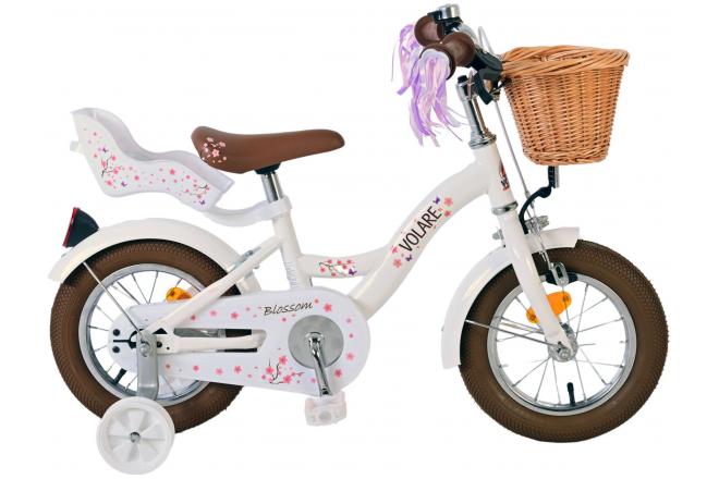 Volare Blossom Kinderfiets Meisjes 12 inch Wit