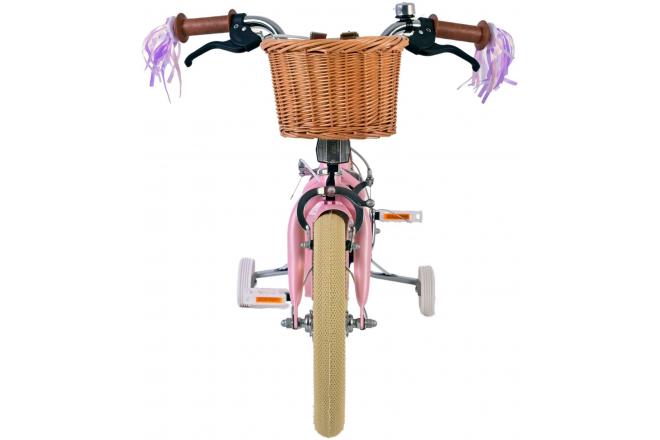 Volare Blossom Kinderfiets - Meisjes - 14 inch - Roze - Twee Handremmen