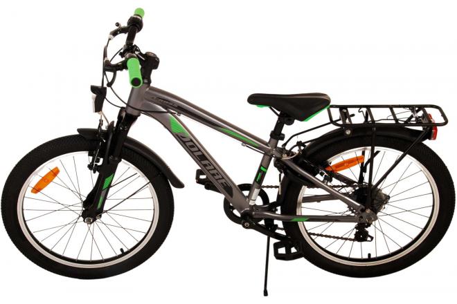 Volare Cross Kinderfiets - Jongens - 20 inch - donker Grijs, 6 versnellingen