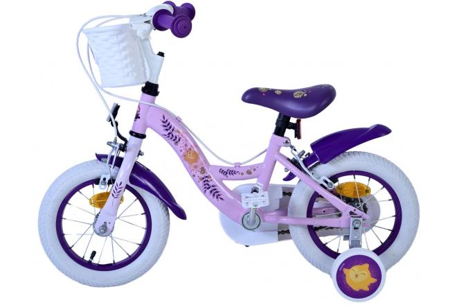 Disney Wish Kinderfiets - Meisjes - 12 inch - Paars - Twee Handremmen