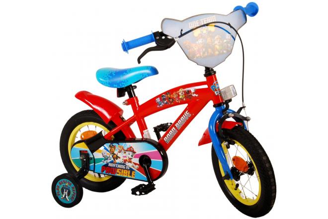 Paw Patrol Kinderfiets - Jongens - 12 inch - Rood/Blauw