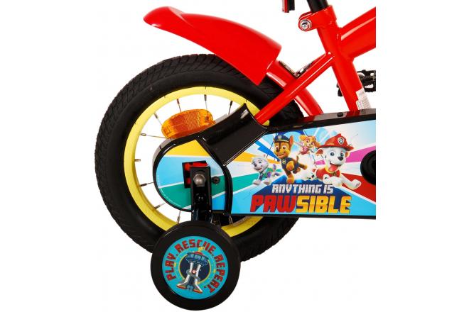 Paw Patrol Kinderfiets - Jongens - 12 inch - Rood/Blauw