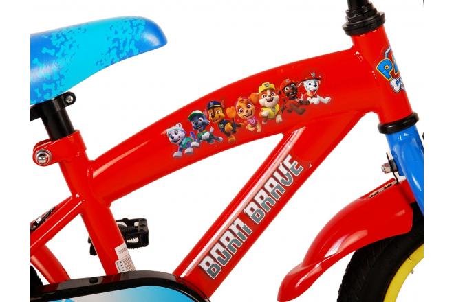 Paw Patrol Kinderfiets - Jongens - 12 inch - Rood/Blauw