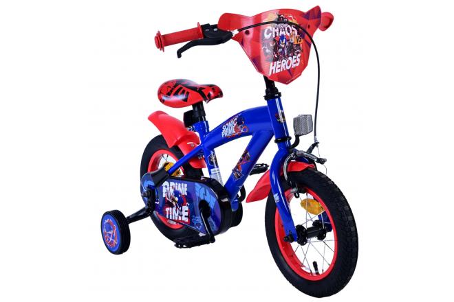 Sonic Prime Kinderfiets - Jongens - 12 inch - Blauw Rood