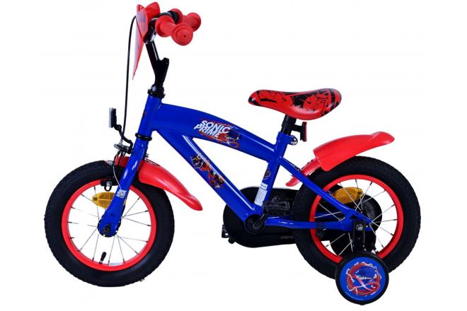 Sonic Prime Kinderfiets - Jongens - 12 inch - Blauw Rood