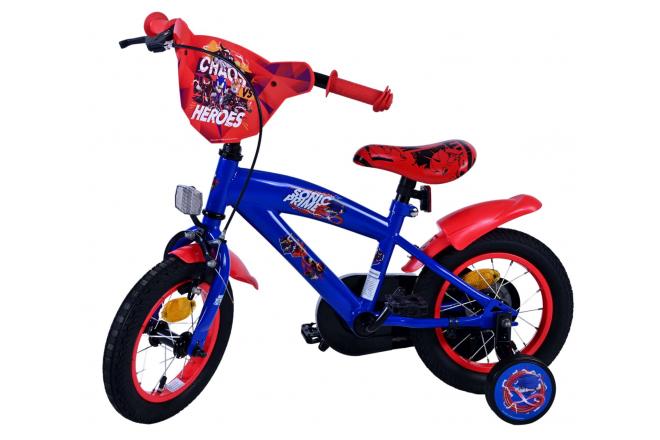 Sonic Prime Kinderfiets - Jongens - 12 inch - Blauw Rood