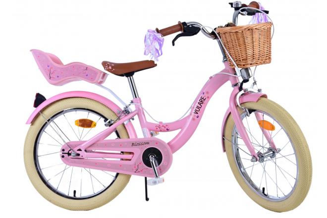 Volare Blossom Kinderfiets - Meisjes - 18 inch - Roze - Twee handremmen