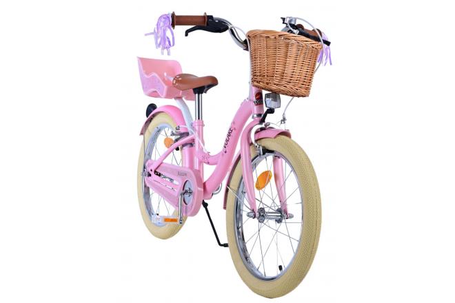 Volare Blossom Kinderfiets - Meisjes - 18 inch - Roze - Twee handremmen