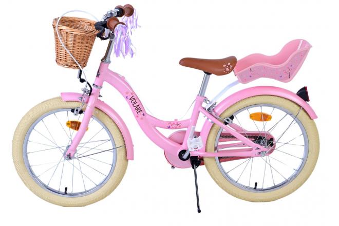 Volare Blossom Kinderfiets - Meisjes - 18 inch - Roze - Twee handremmen