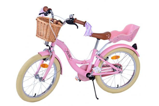 Volare Blossom Kinderfiets - Meisjes - 18 inch - Roze - Twee handremmen