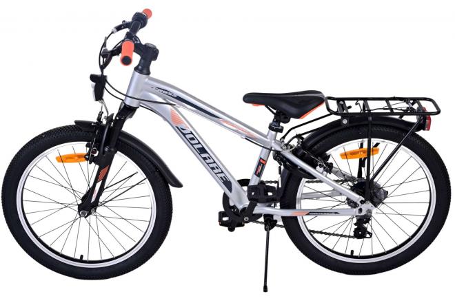 Volare Cross Kinderfiets - Jongens - 20 inch - Zilver , 6 versnellingen