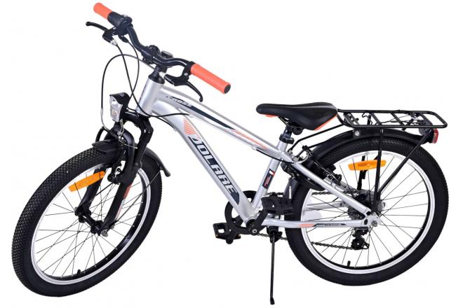 Volare Cross Kinderfiets - Jongens - 20 inch - Zilver , 6 versnellingen