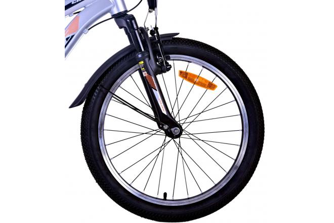 Volare Cross Kinderfiets - Jongens - 20 inch - Zilver , 6 versnellingen