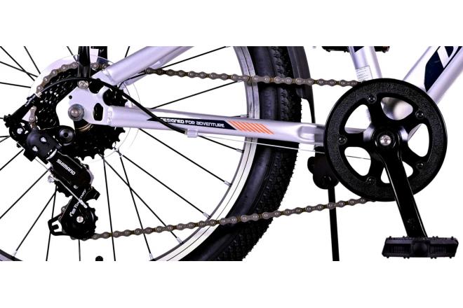 Volare Cross Kinderfiets - Jongens - 20 inch - Zilver , 6 versnellingen